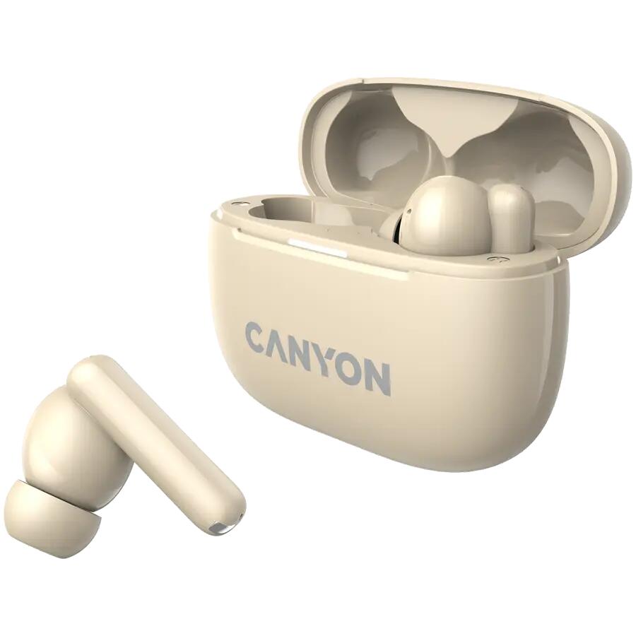 Écouteurs sem fios Canyon OnGo TWS-10 ANC+ENC Bege 5/6
