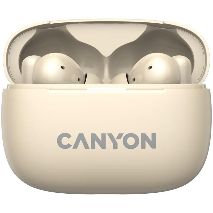 Écouteurs sem fios Canyon OnGo TWS-10 ANC+ENC Bege 2/6