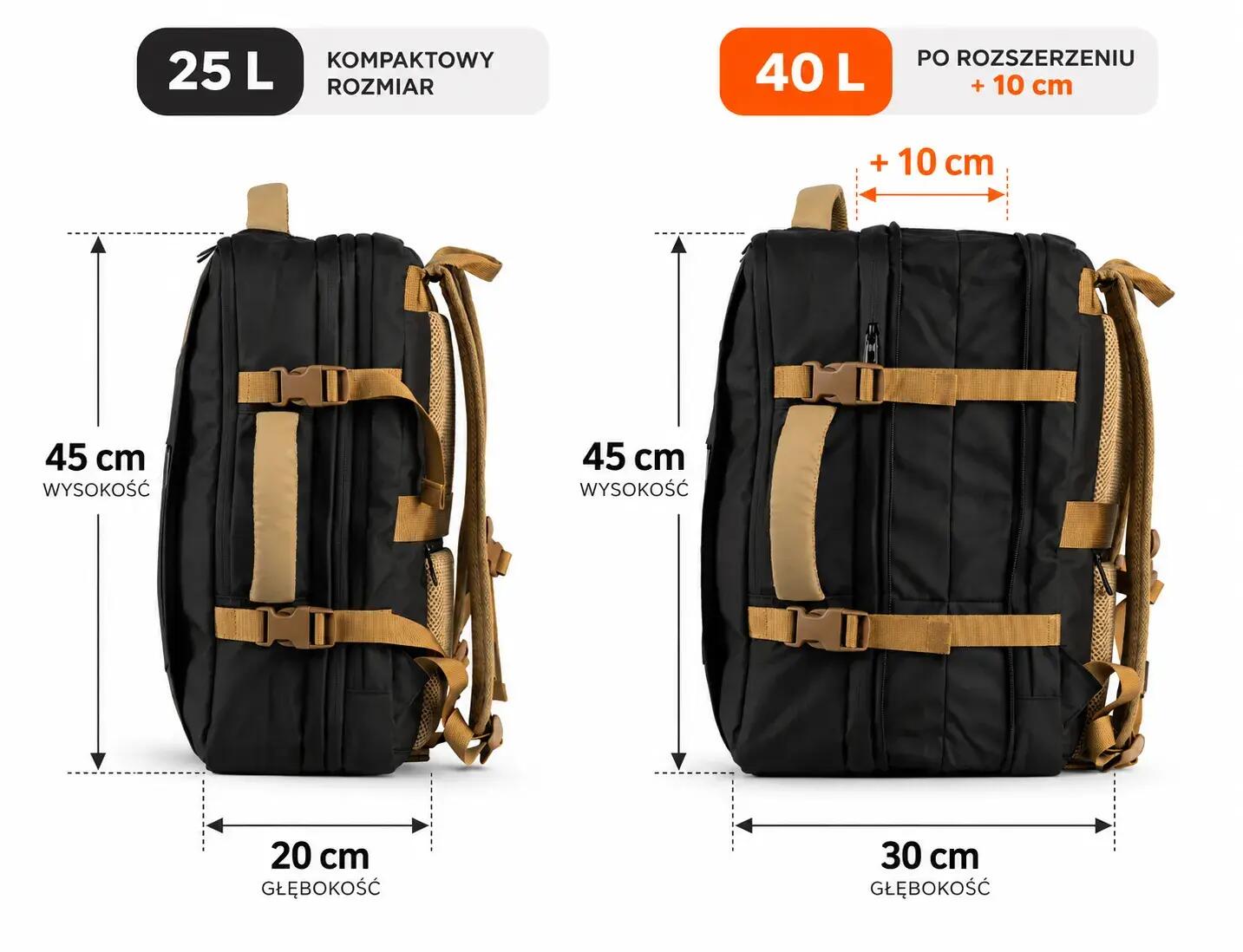 Plecak kabinowy Urbanfly 25-40 l L 7/15