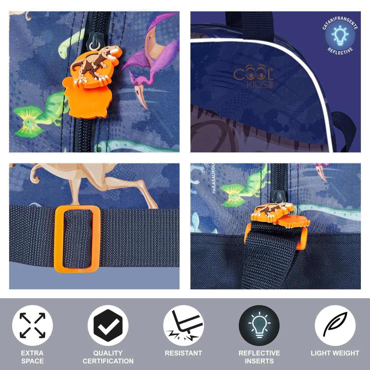 Borsa Sportiva da Bambino con Stampa Dinosauri 4/5