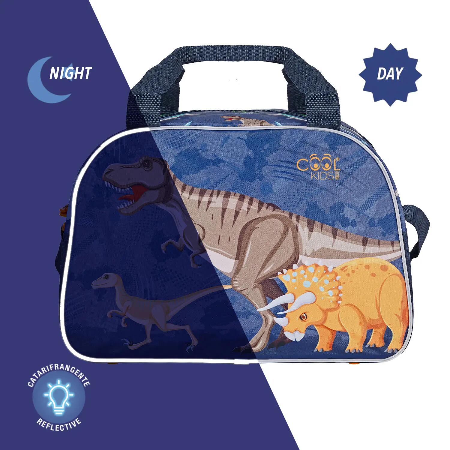 Borsa Sportiva da Bambino con Stampa Dinosauri 3/5