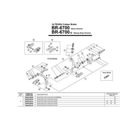 Pièce de frein Shimano BR-7900