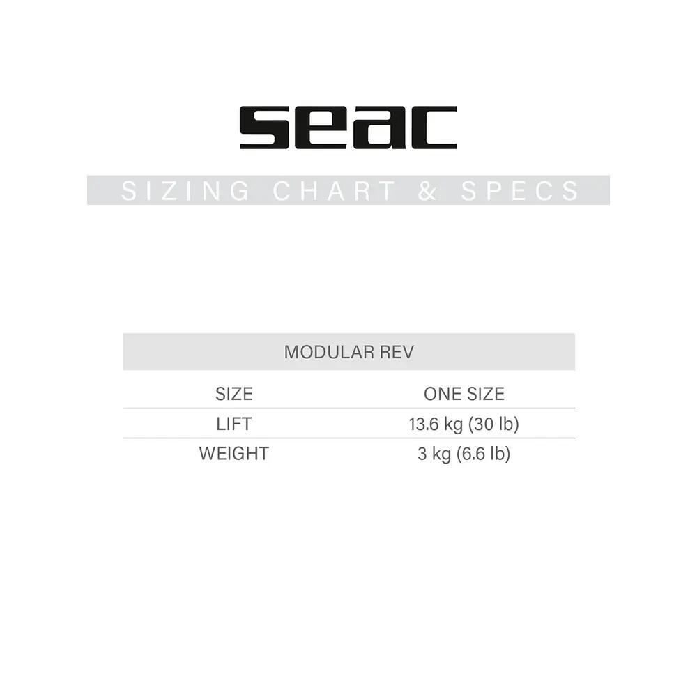 Gilet stabilisateur Seac Modular Rev Noir 7/8