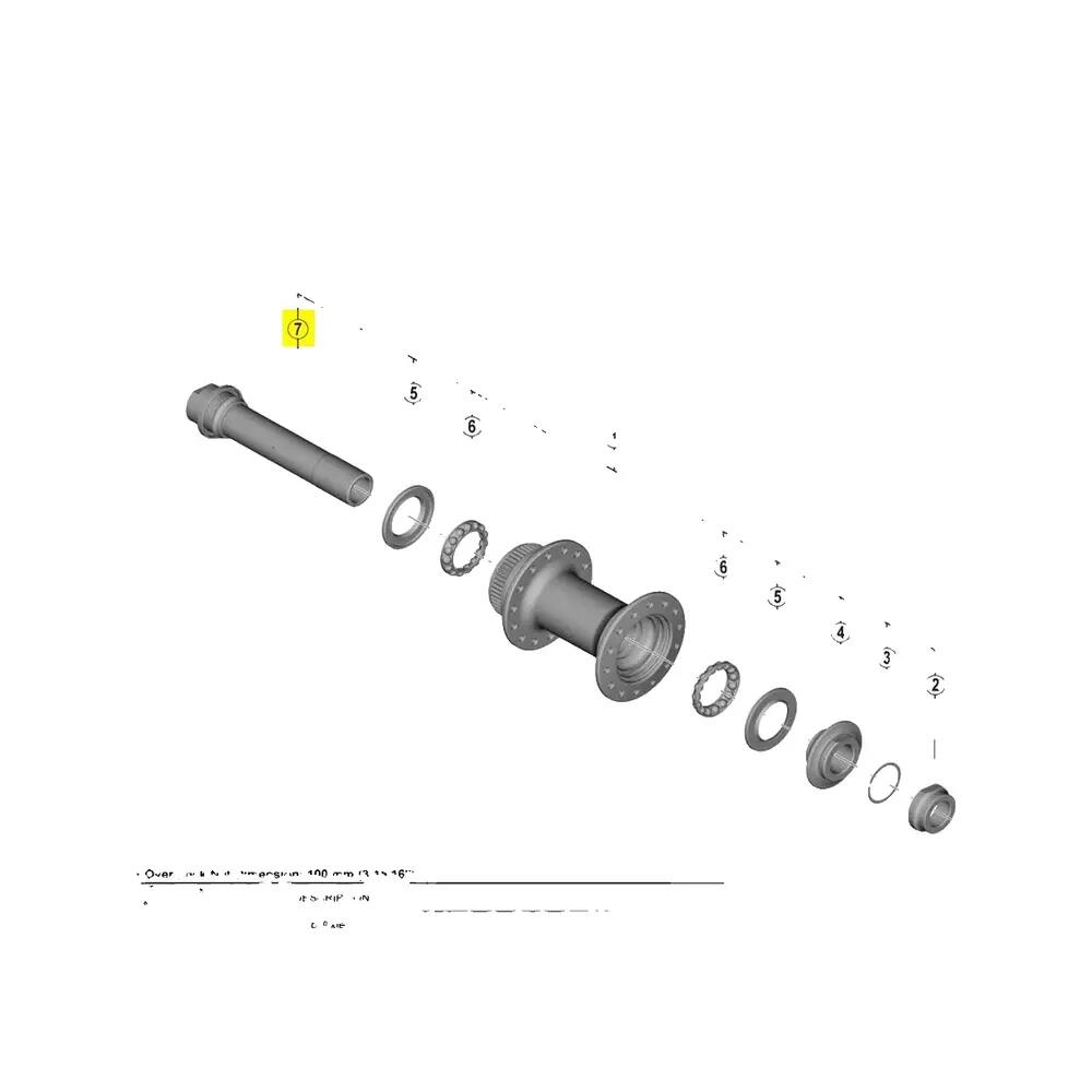 Shimano Nabenachse hb-rs470 Silber 2/2