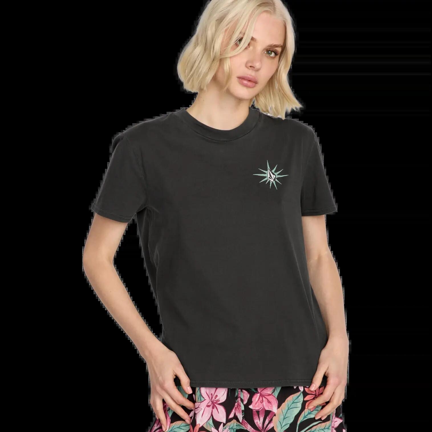 T-shirt Volcom Lock It Up Noir Vintage 4/5