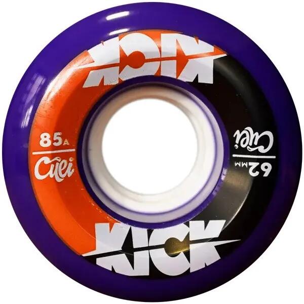 CUEI Wielen KICK 62mm/85A Purple Oranje Black [x4] 3/3