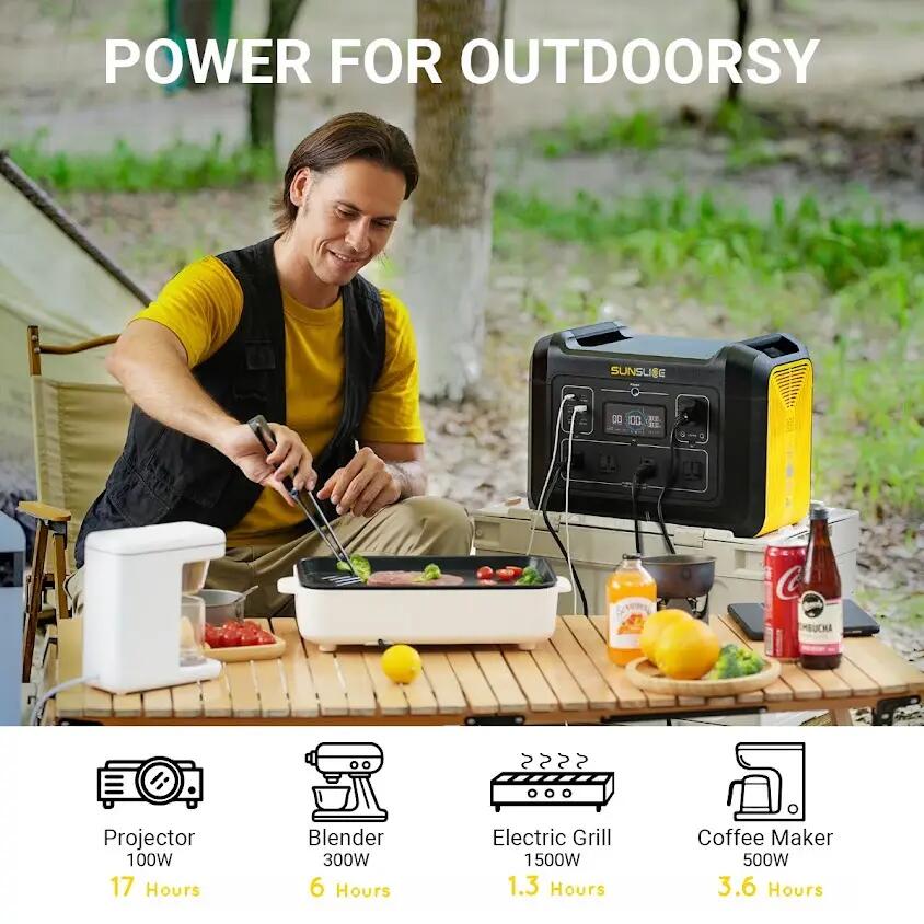 Tragbare Powerstation 2232 Wh 2400/5000 W LiFePO4 Gravity 2232 Schwarz/Gelb 12/14