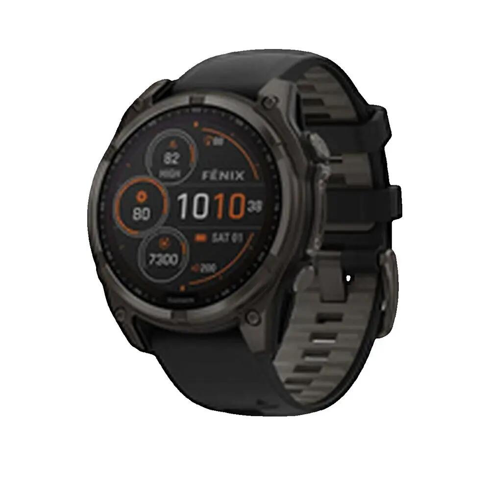 Montre connectée Garmin Fenix 8 Solar Sapphire Titanium Gris Carbone 3/3