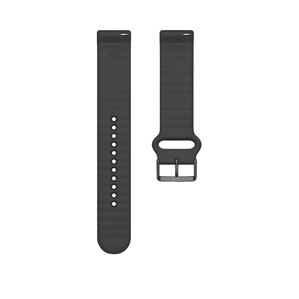 Polar silicone watch strap Black 2/3