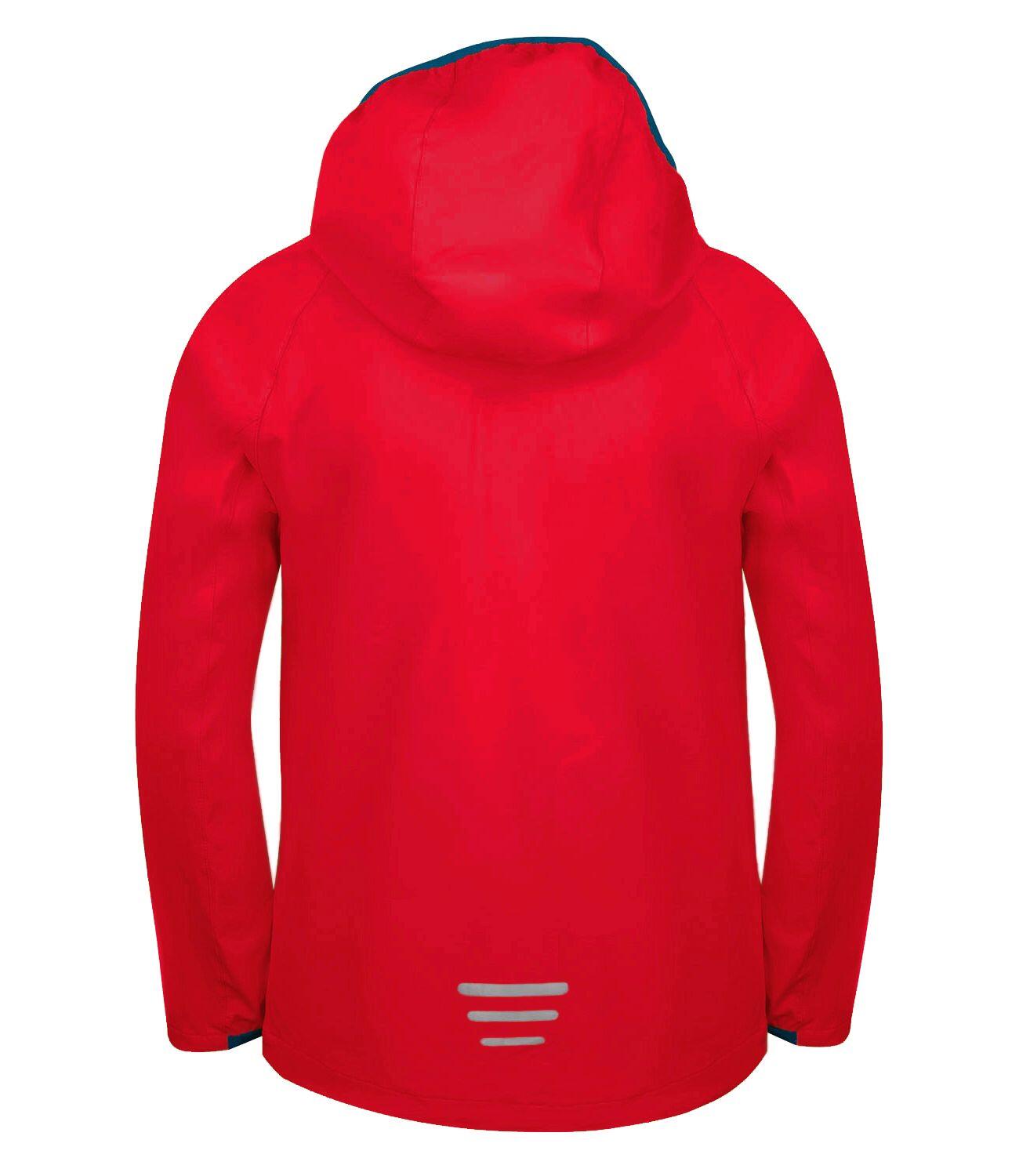 Veste softshell enfant Kvalvika rouge/bleu dauphin 2/3