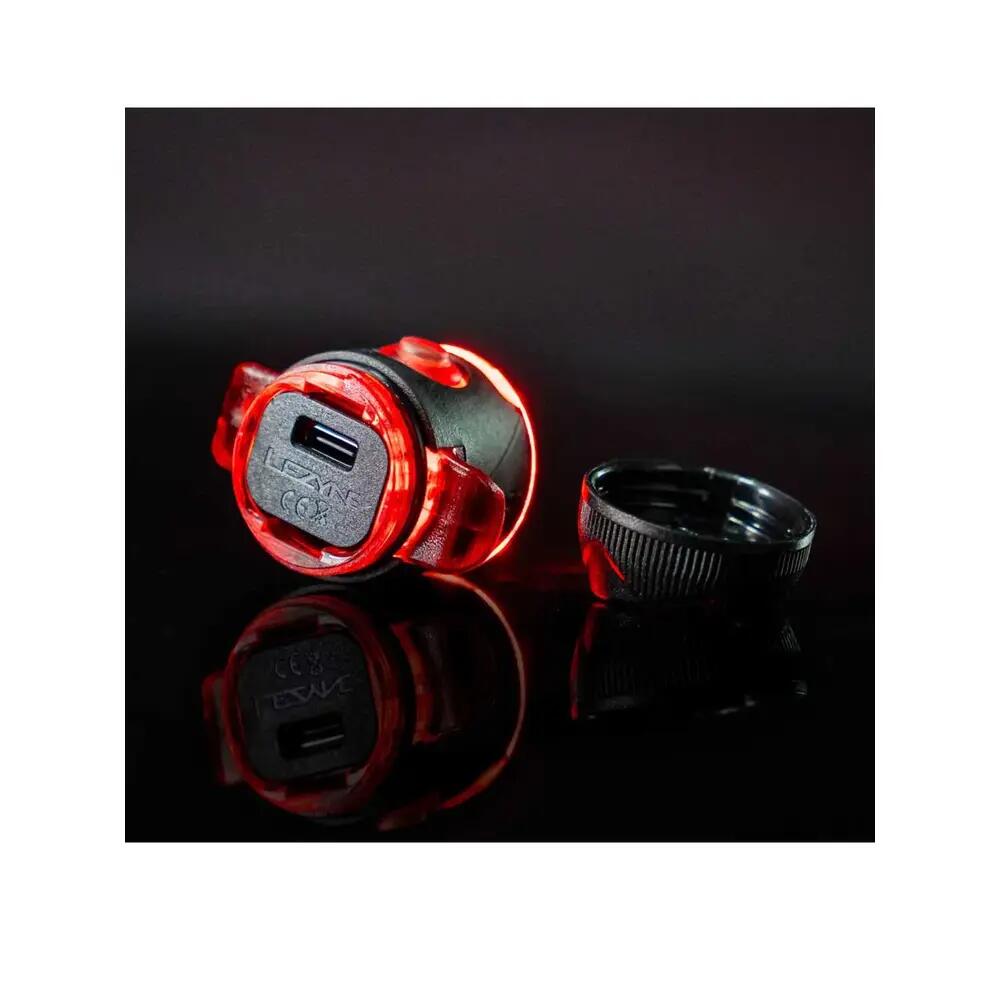 Lezyne Femto USB-C StVZO Nero-Rosso 3/7
