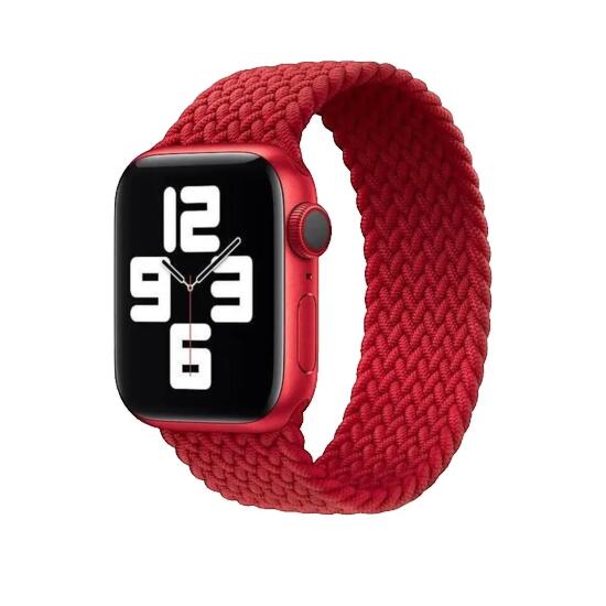 Pulsera Apple Watch Trenzada Solo Loop Roja