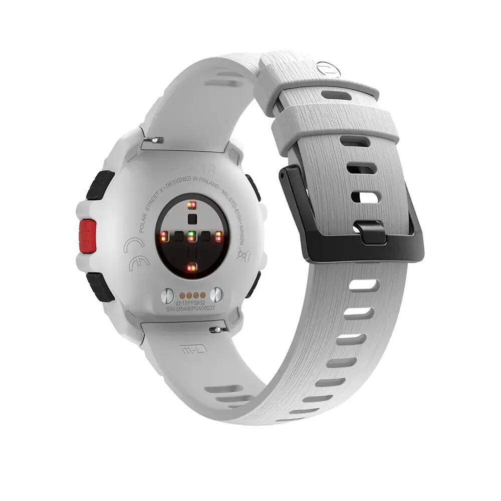 Braccialetto Polar Street X in silicone Bianco 4/6