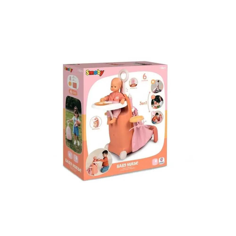 3-in-1 Puppen-Nursery SMOBY Baby Nurse faltbar, mit Zubehör 4/6