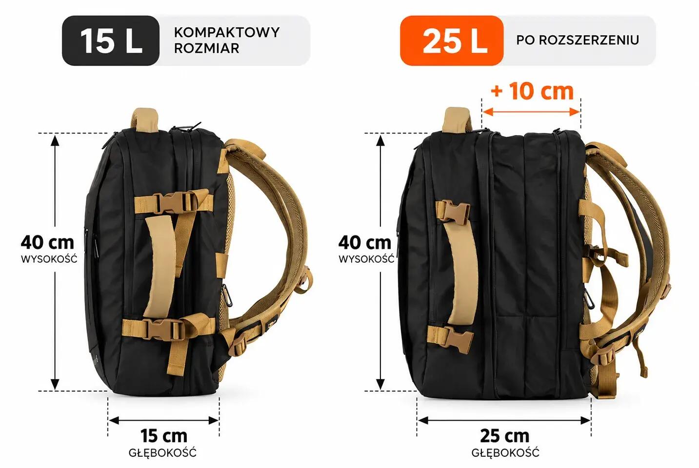 Plecak kabinowy Urbanfly 15-25 l S 9/15