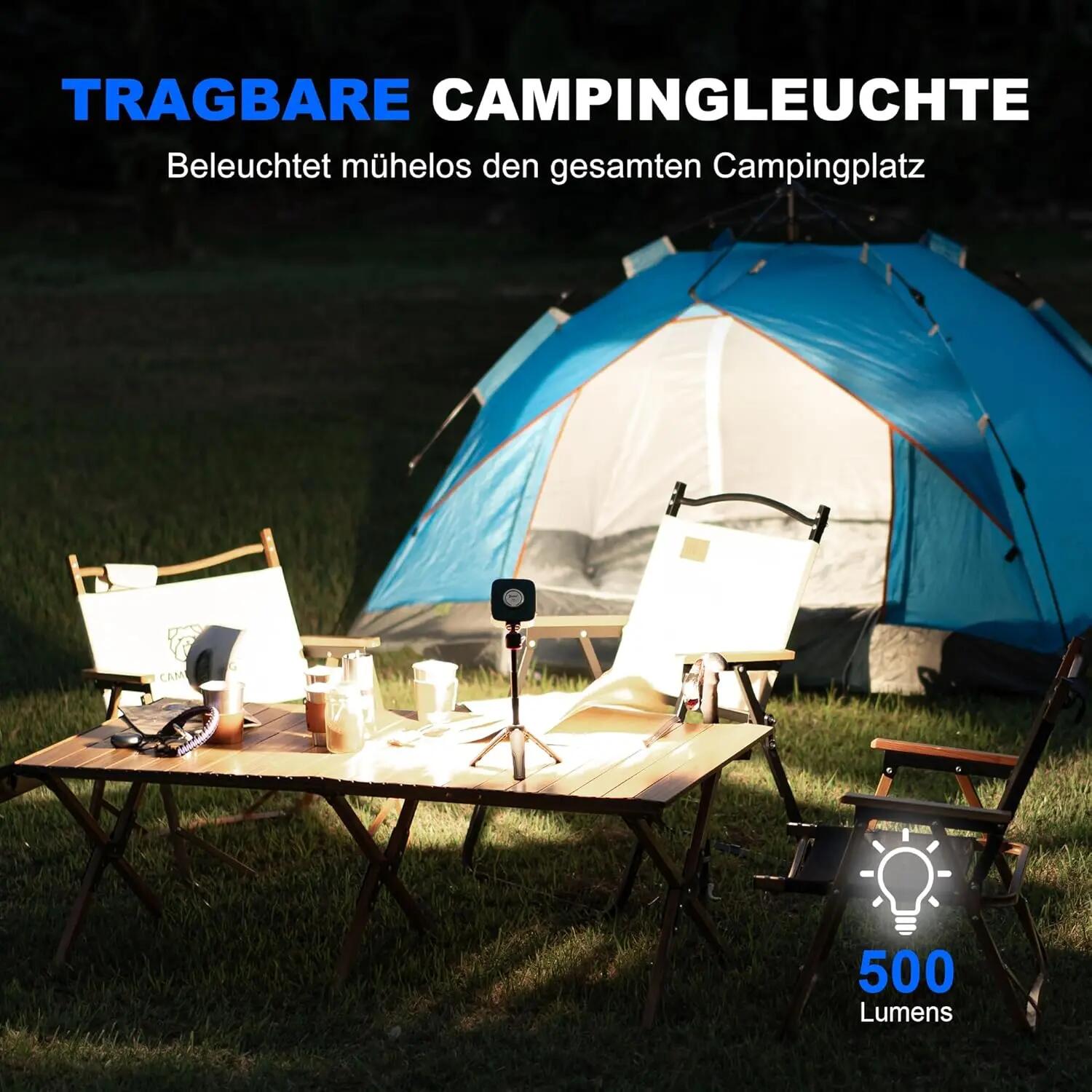 Wandelen – Campinglamp groen, 500 lm, powerbank – WUBEN F5 5/10