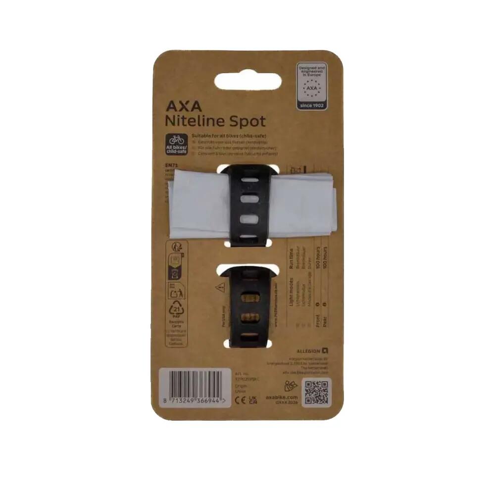 Fietslamp AXA Niteline Spot LED op batterijvoering 6/9