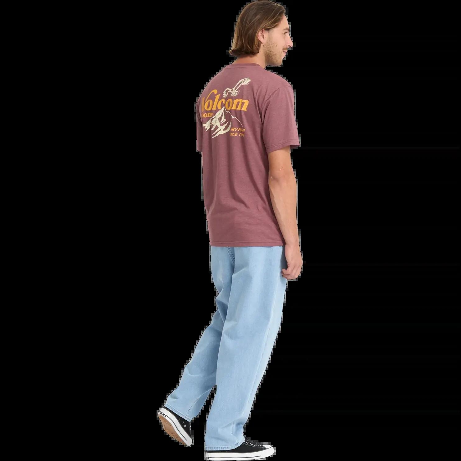 T-shirt Volcom Back Country Noir Bordeaux 4/7