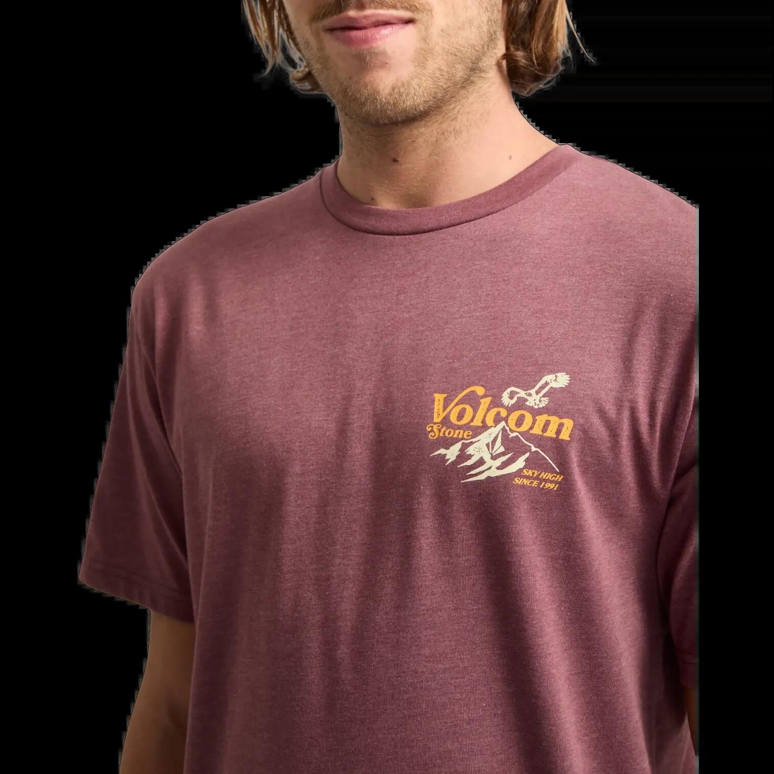 T-shirt Volcom Back Country Noir Bordeaux 3/7