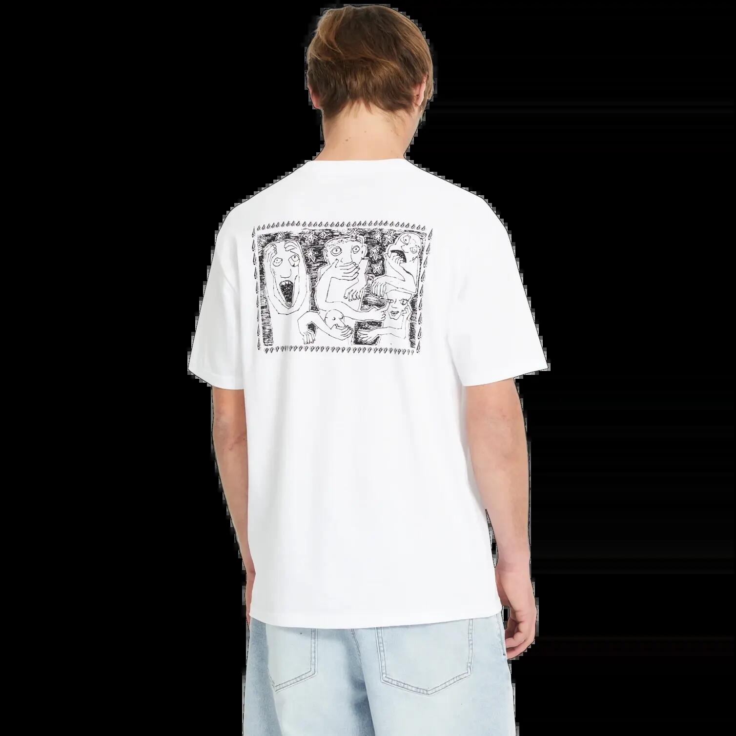 Camiseta Volcom Crazybal Blanco 2/3