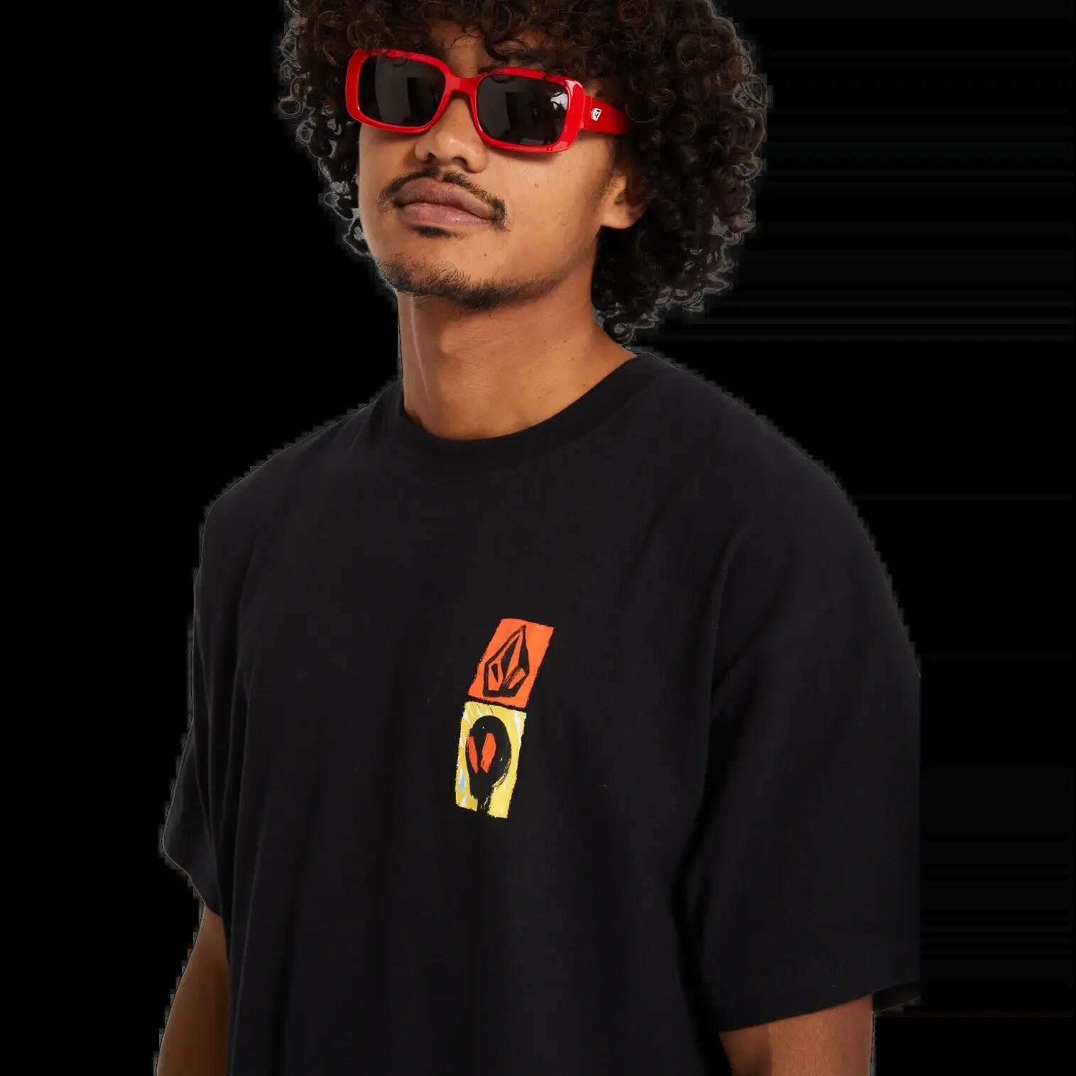 T-shirt Volcom Gonyvaders Lse Preto Menta 7/7