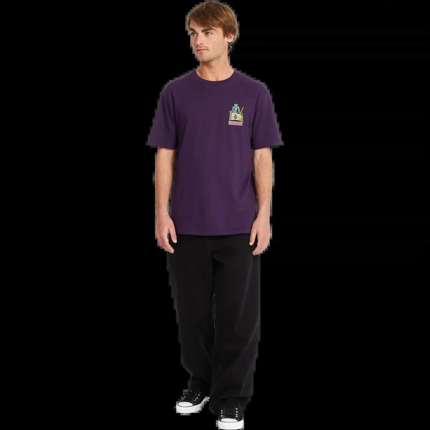 Camiseta Volcom Catv BSC Grape Púrpura 7/8