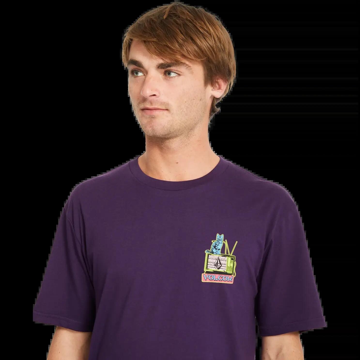Camiseta Volcom Catv BSC Grape Púrpura 5/8
