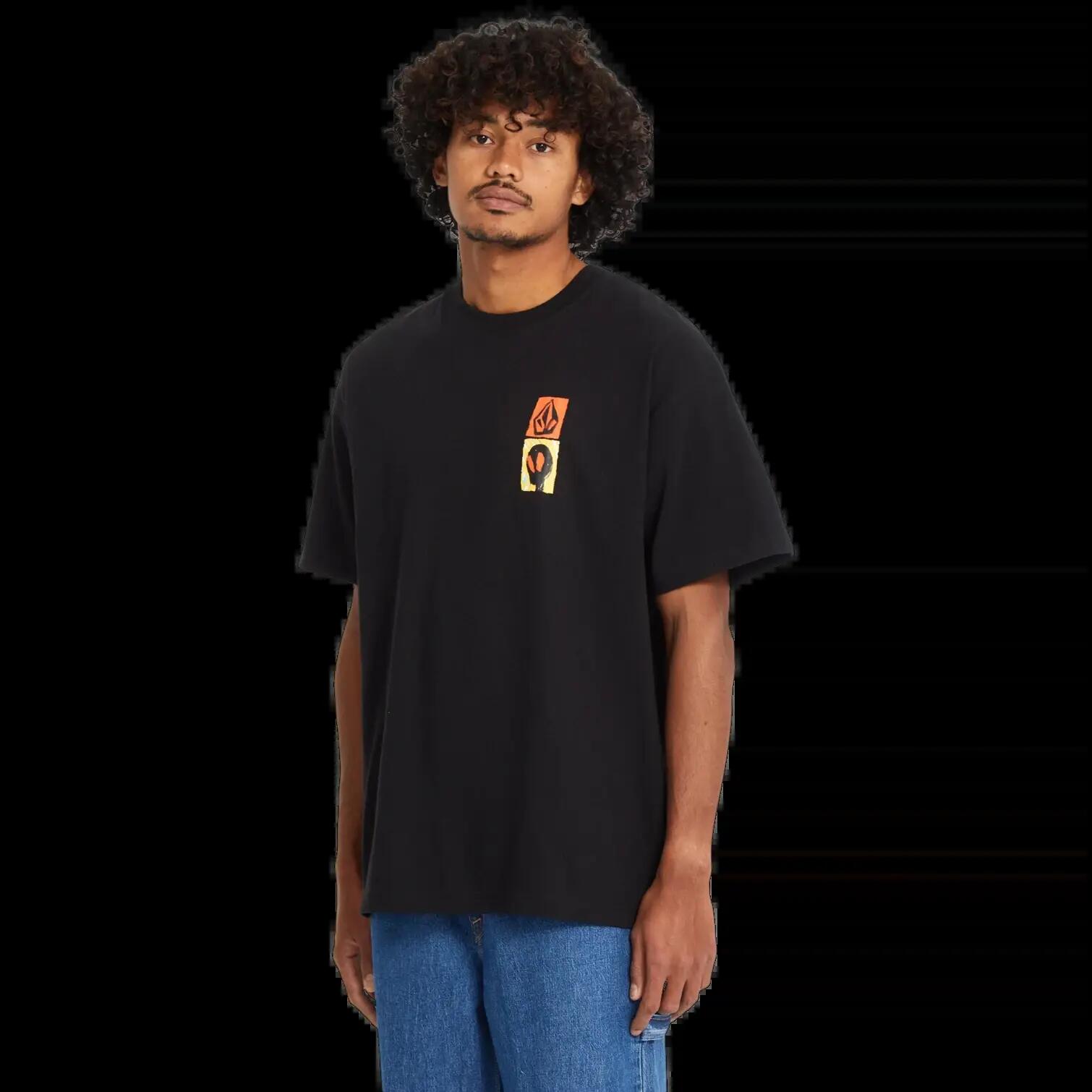 T-shirt Volcom Gonyvaders Lse Preto Menta 3/7