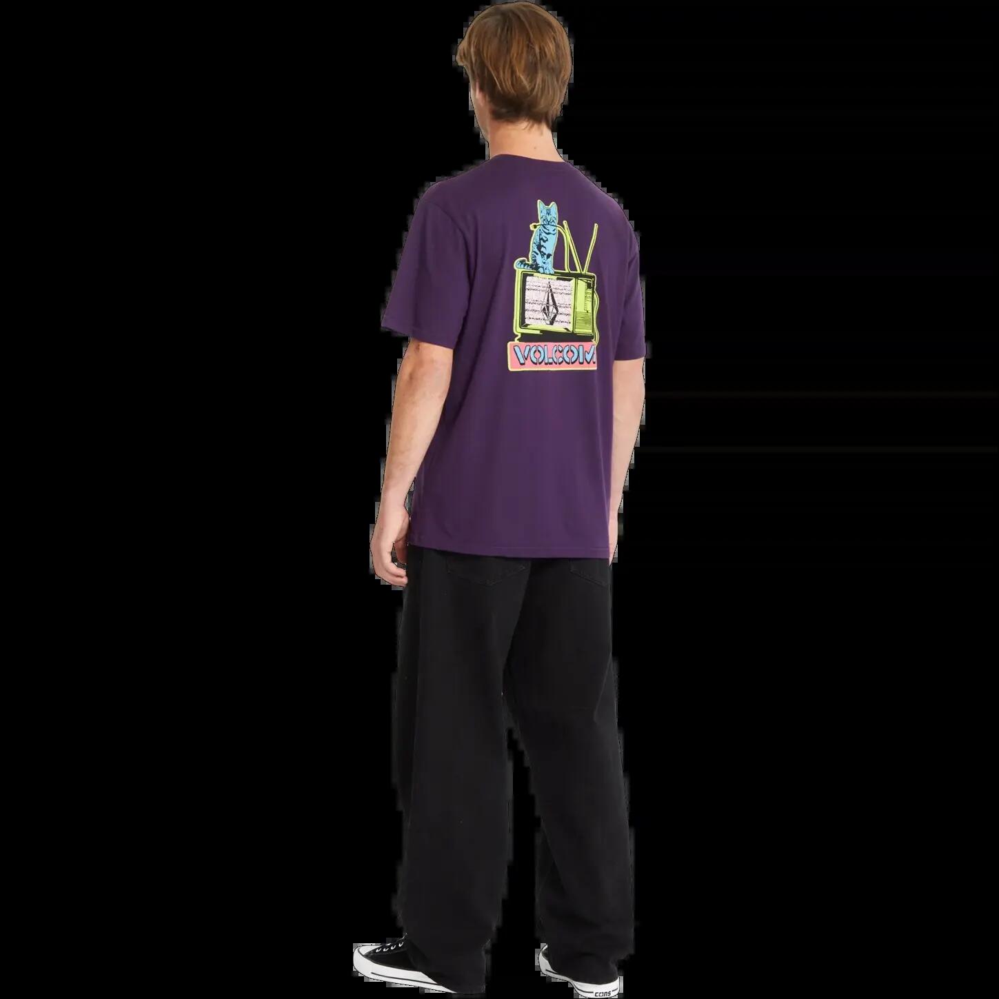 Camiseta Volcom Catv BSC Grape Púrpura 4/8
