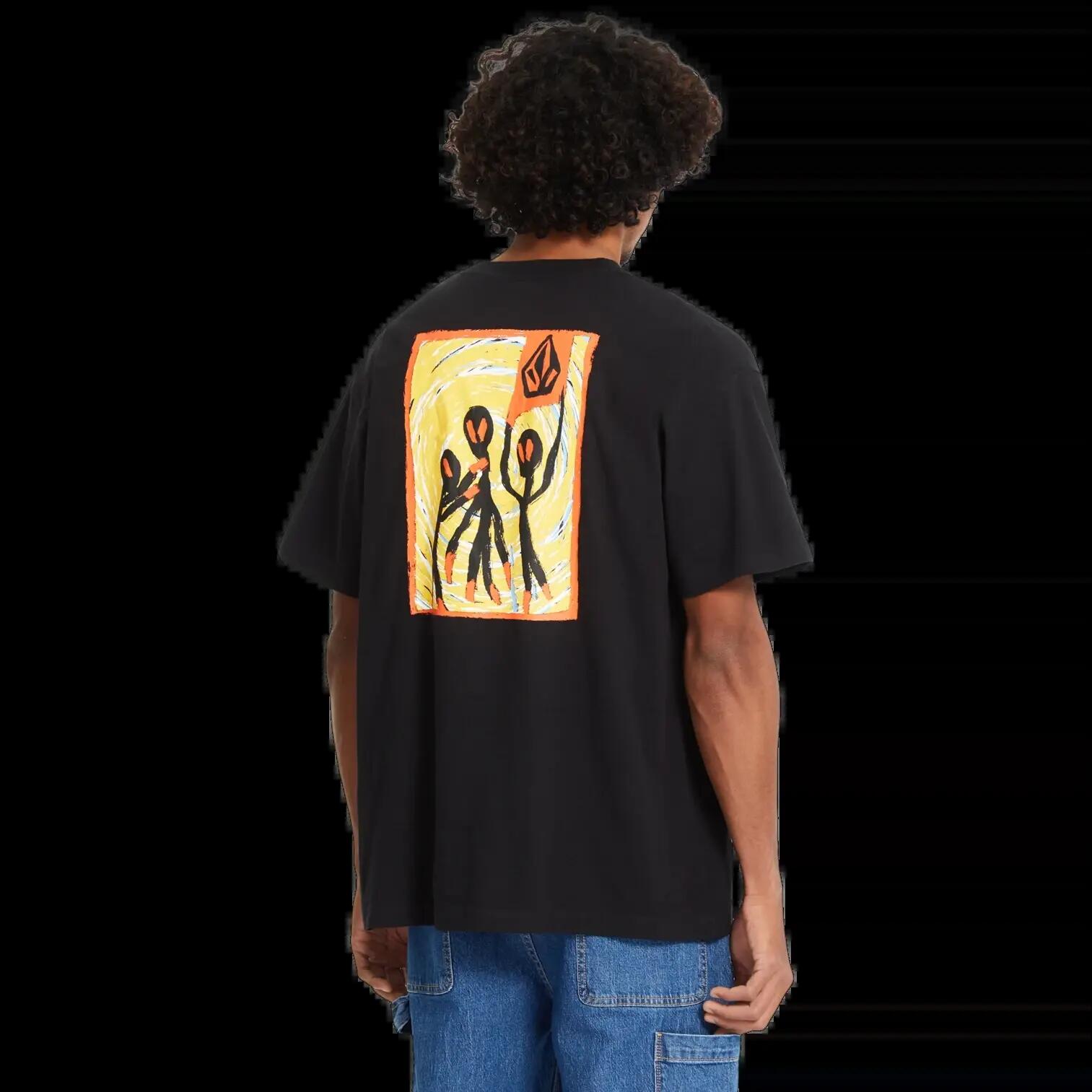 T-shirt Volcom Gonyvaders Lse Preto Menta 2/7