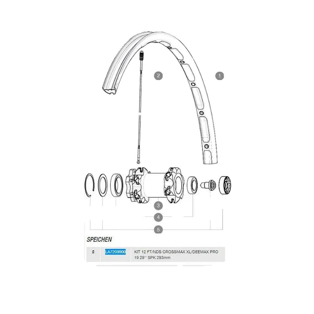 Rayons de rechange Mavic Crossmax 29" - lot de 10 2/2