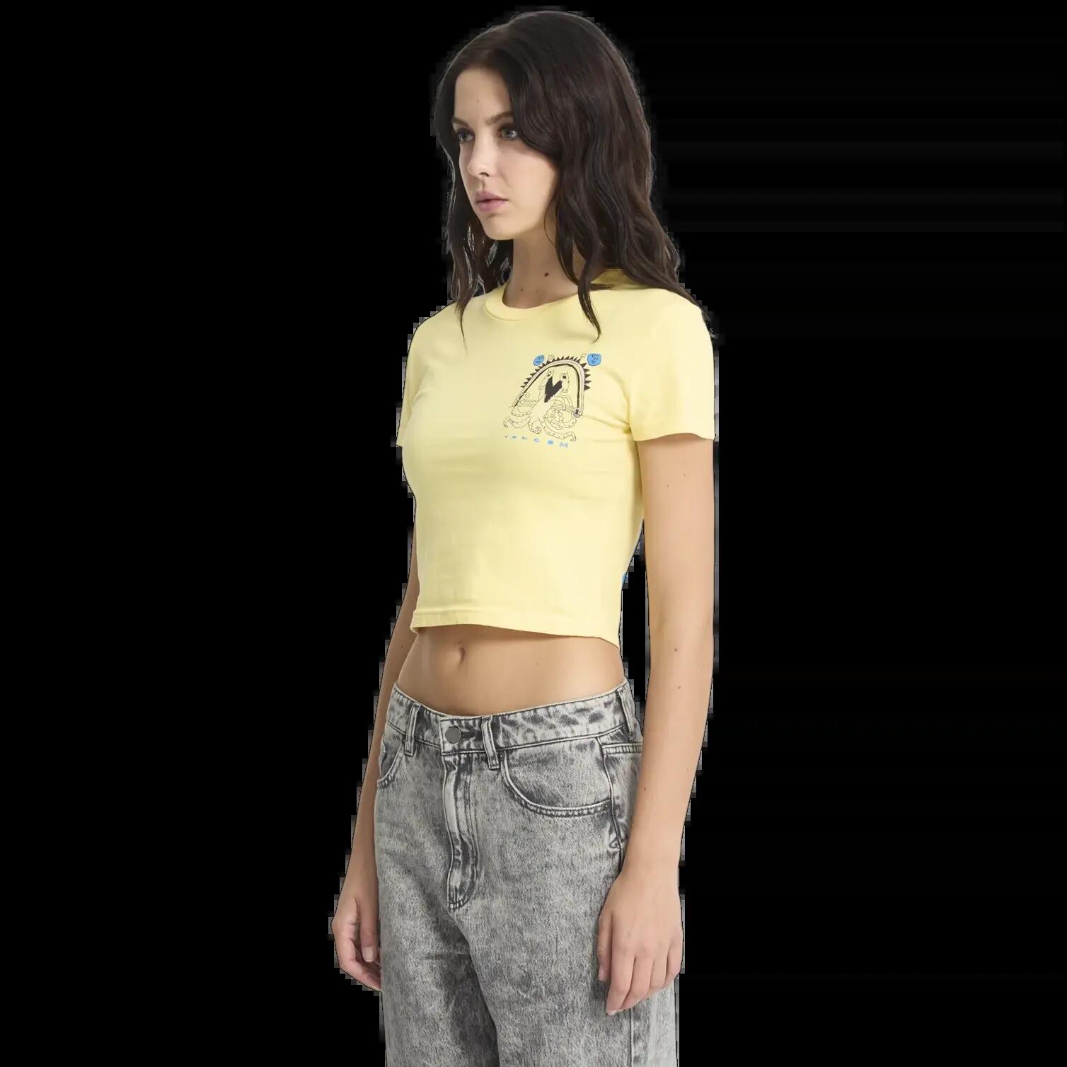 Camiseta Volcom Moove On Negro Amarillo Amanecer 6/7