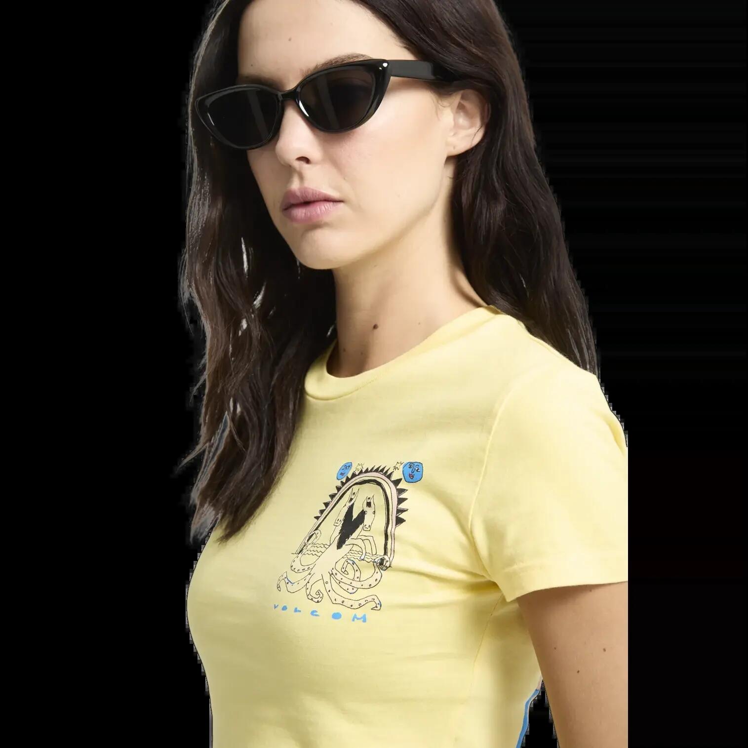 Camiseta Volcom Moove On Negro Amarillo Amanecer 3/7