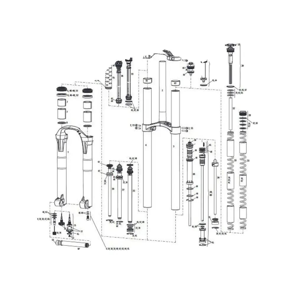 Cabecera del sello del amortiguador de rebote RockShox Boxxer 3/3