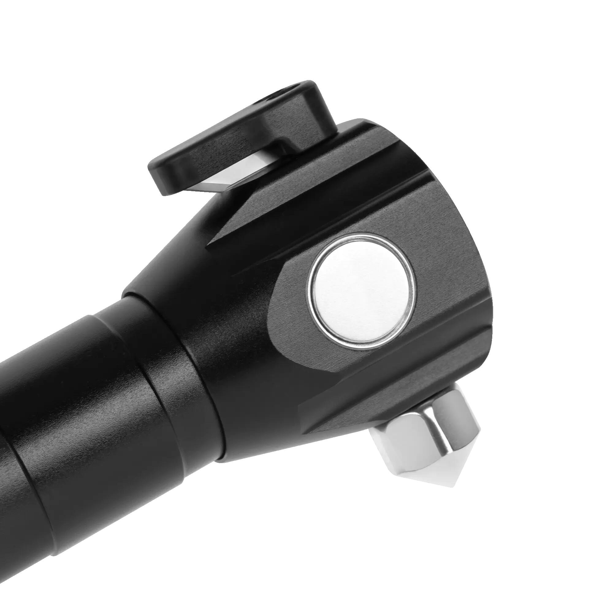 Latarka LED Mocna ZOOM USB 200m młotek nóż magnes Rebel 4/7