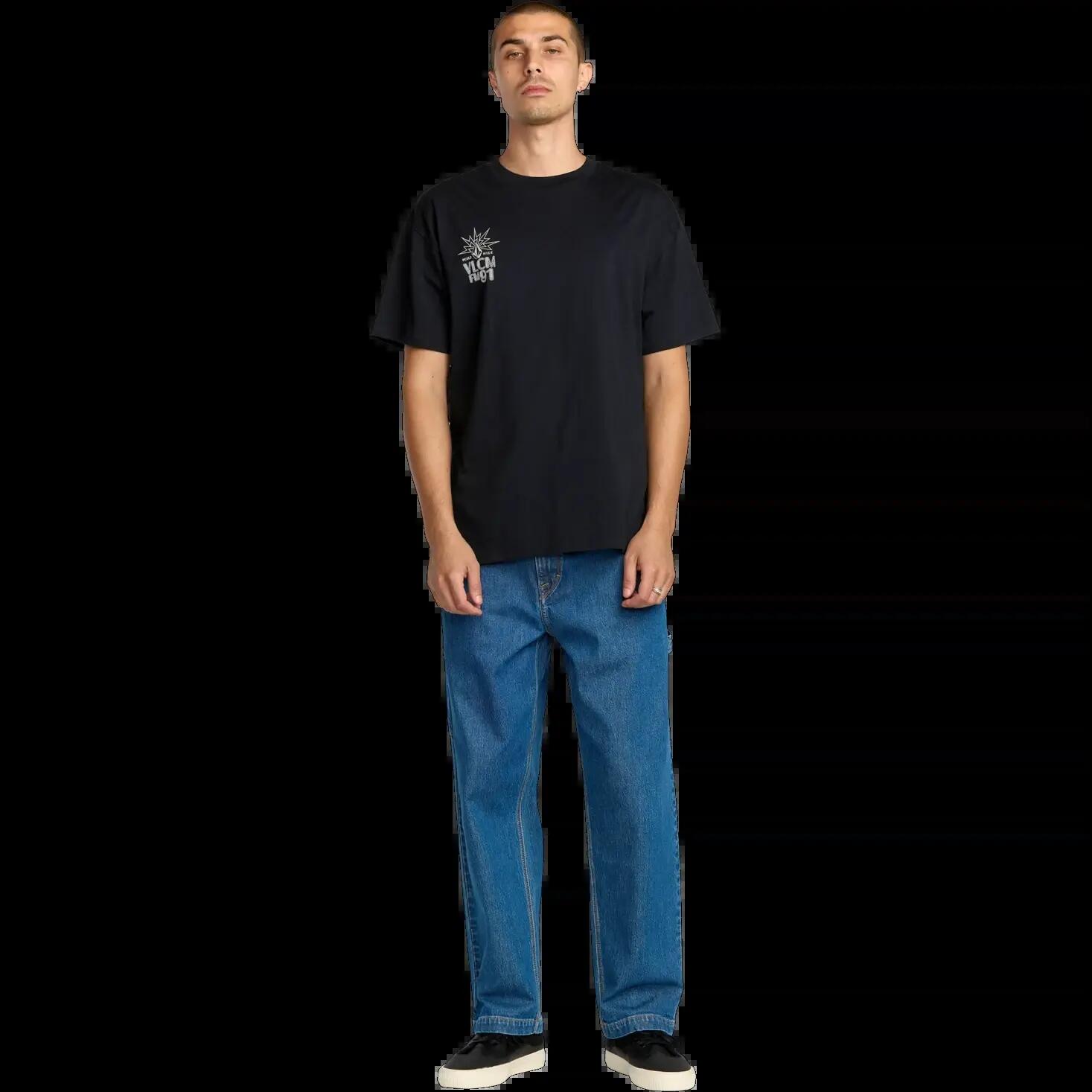 T-shirt Volcom Tune In Preto Antigo 5/7