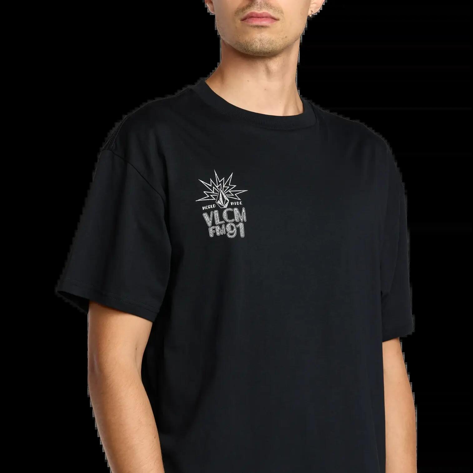 T-shirt Volcom Tune In Preto Antigo 4/7