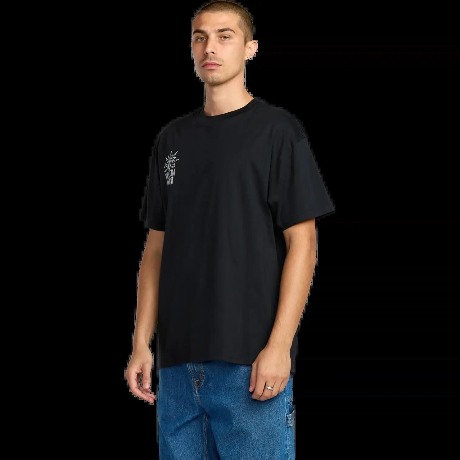 T-shirt Volcom Tune In Preto Antigo 3/7