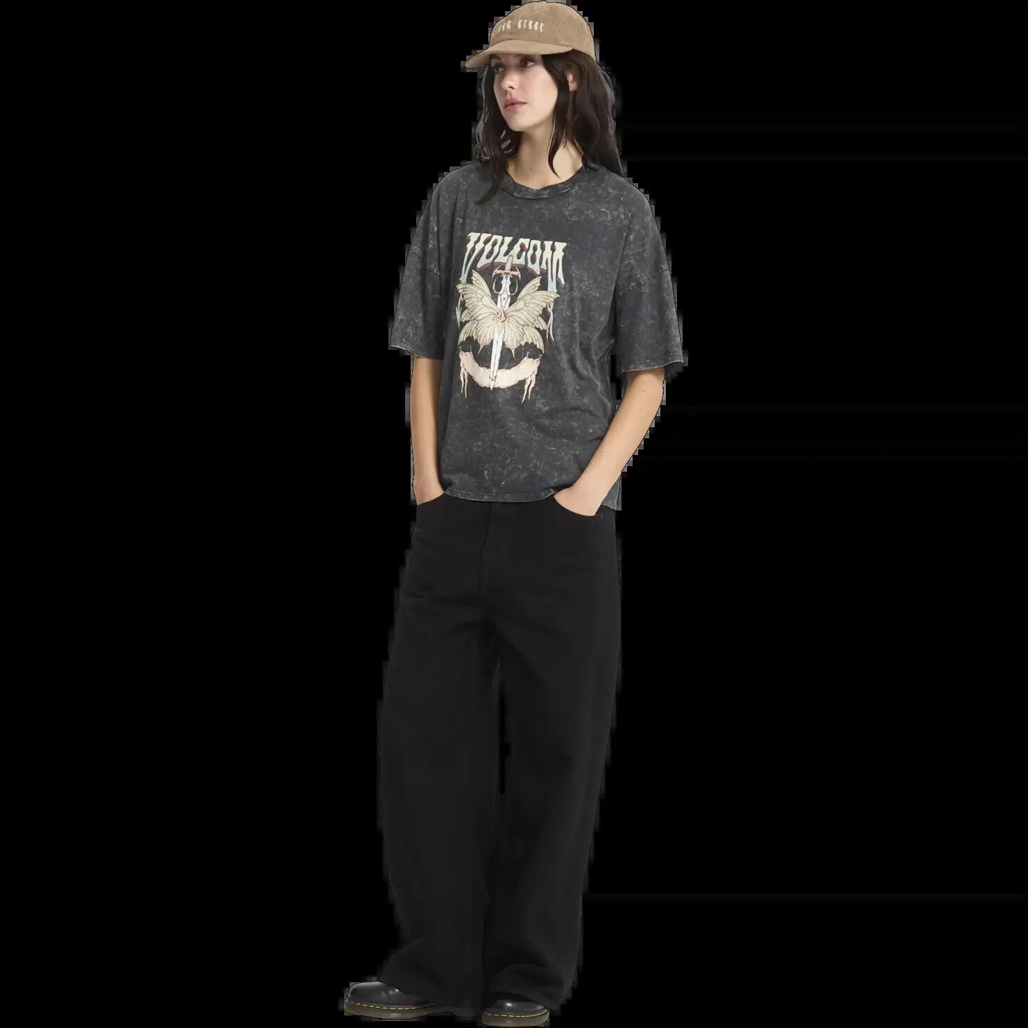 Camiseta Volcom Voltrip Negro Vintage 7/7