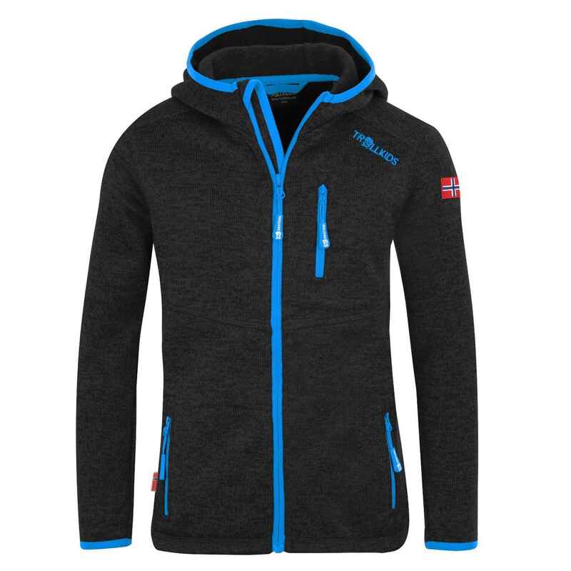 Kinder Fleecejacke Jondalen XT Anthrazit/Blau