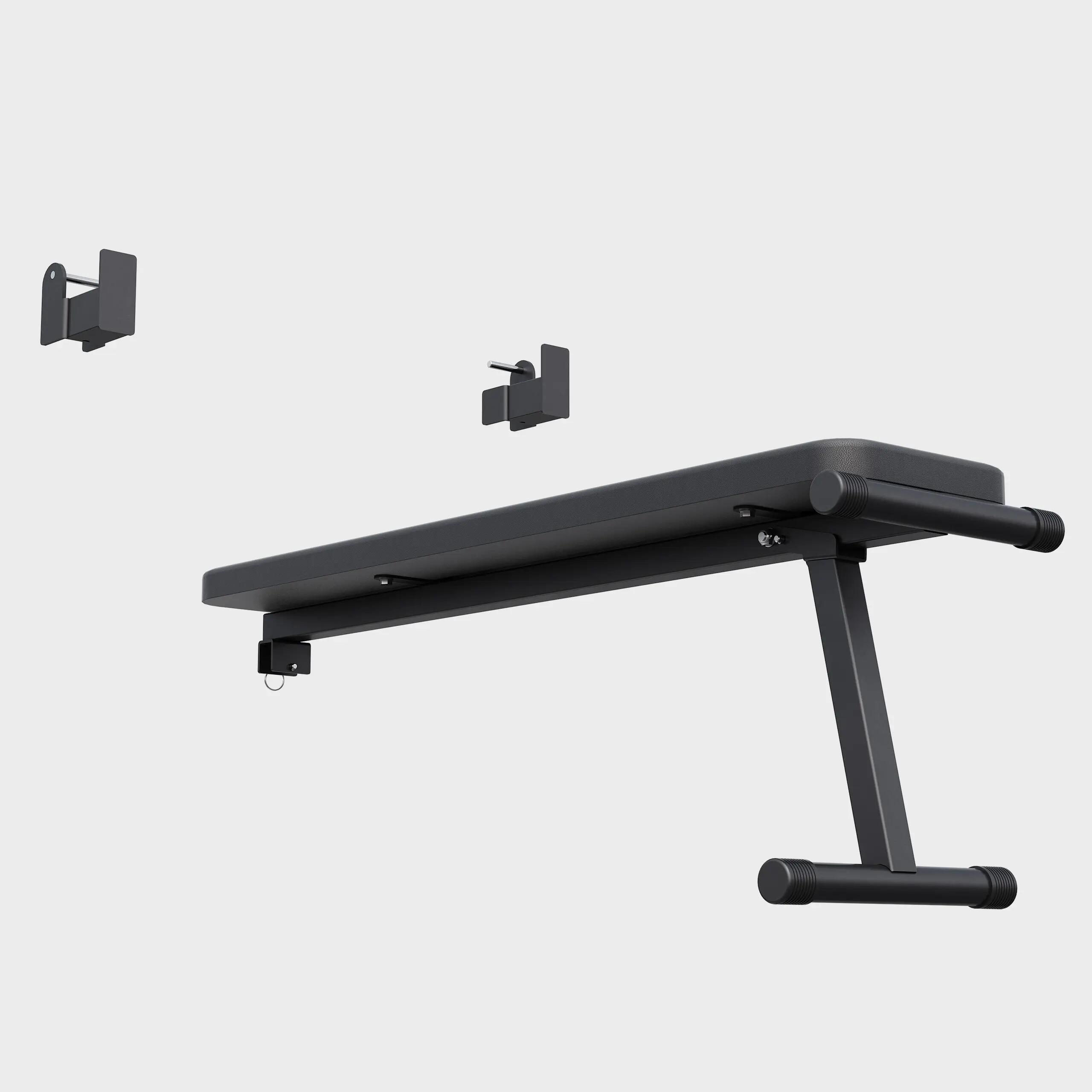 Sprossenwand mit Klimmzugstange, Dip Barren und Hantelbank, bis 200 kg 6/6