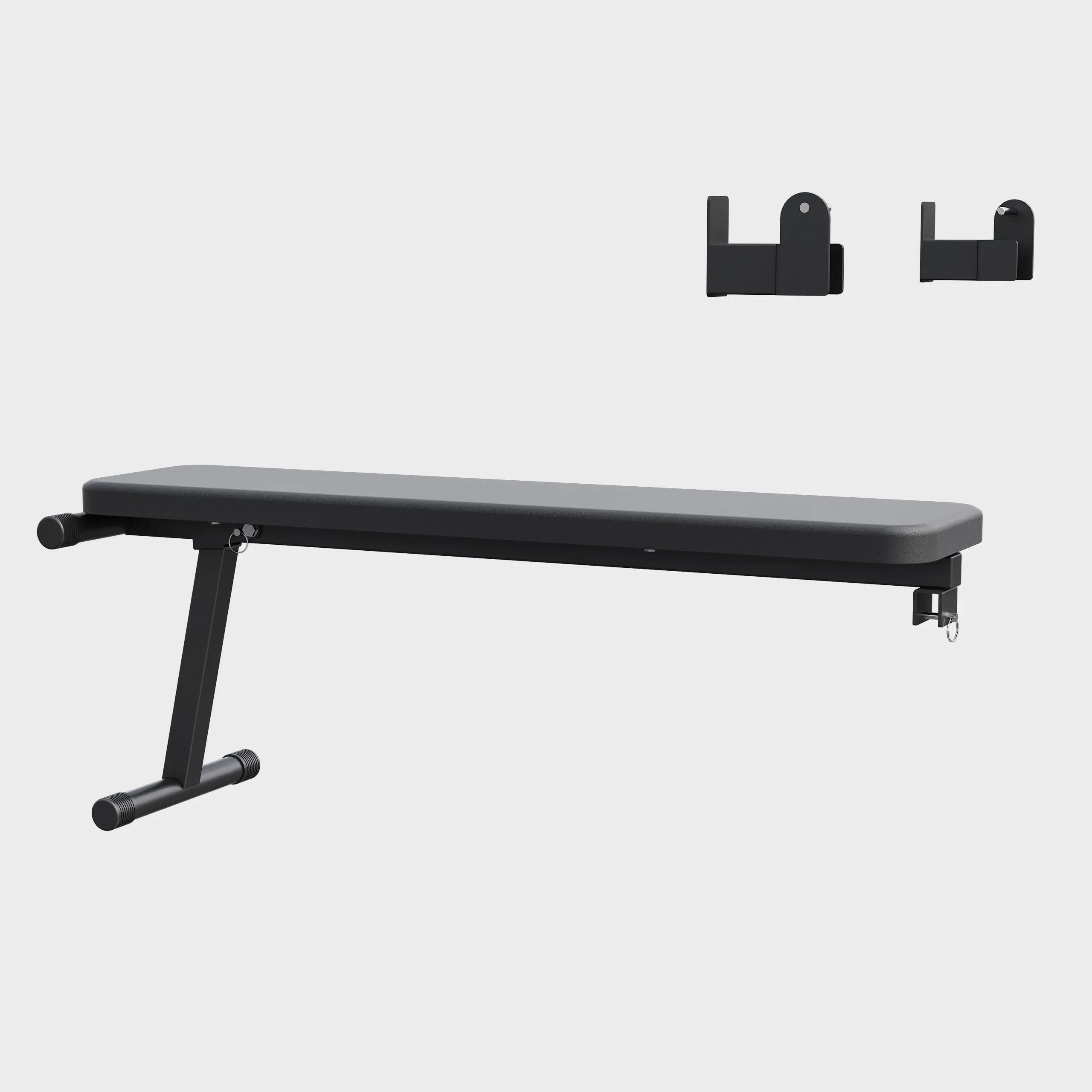 Sprossenwand mit Klimmzugstange, Dip Barren und Hantelbank, bis 200 kg 5/6