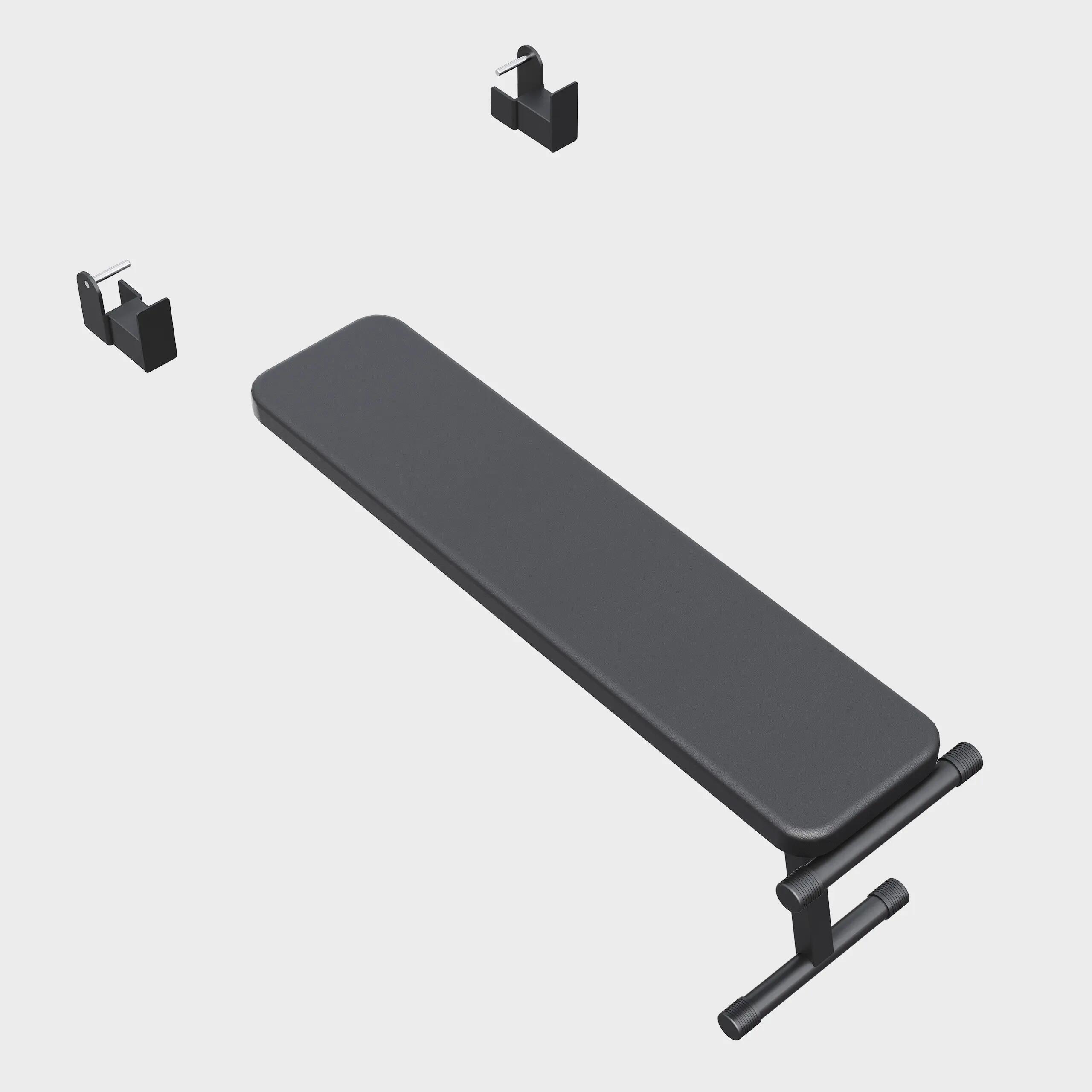 Sprossenwand mit Klimmzugstange, Dip Barren und Hantelbank, bis 200 kg 3/6