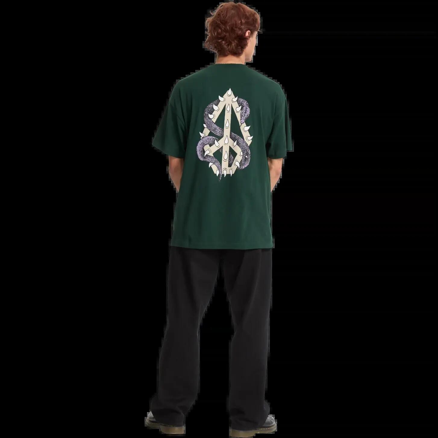 T-shirt Volcom Snake Peace Verde Esmeralda 3/6