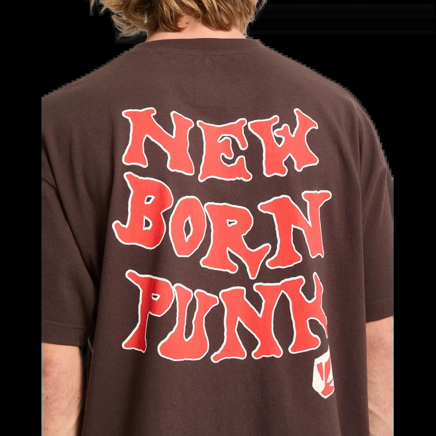Volcom New Born Maglietta Marrone Cacao 6/8