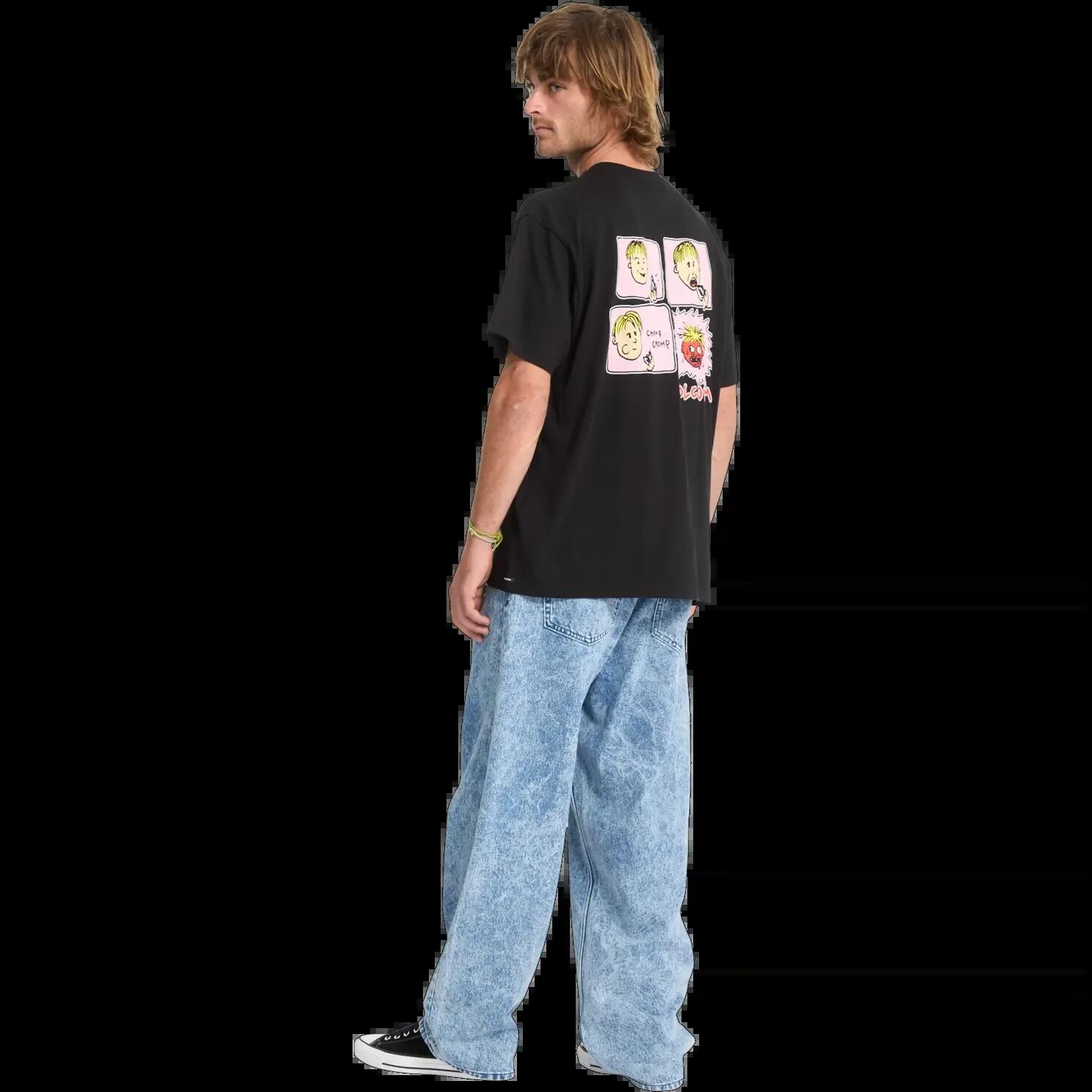 Camiseta Volcom Chomp Chomp Negro 4/8