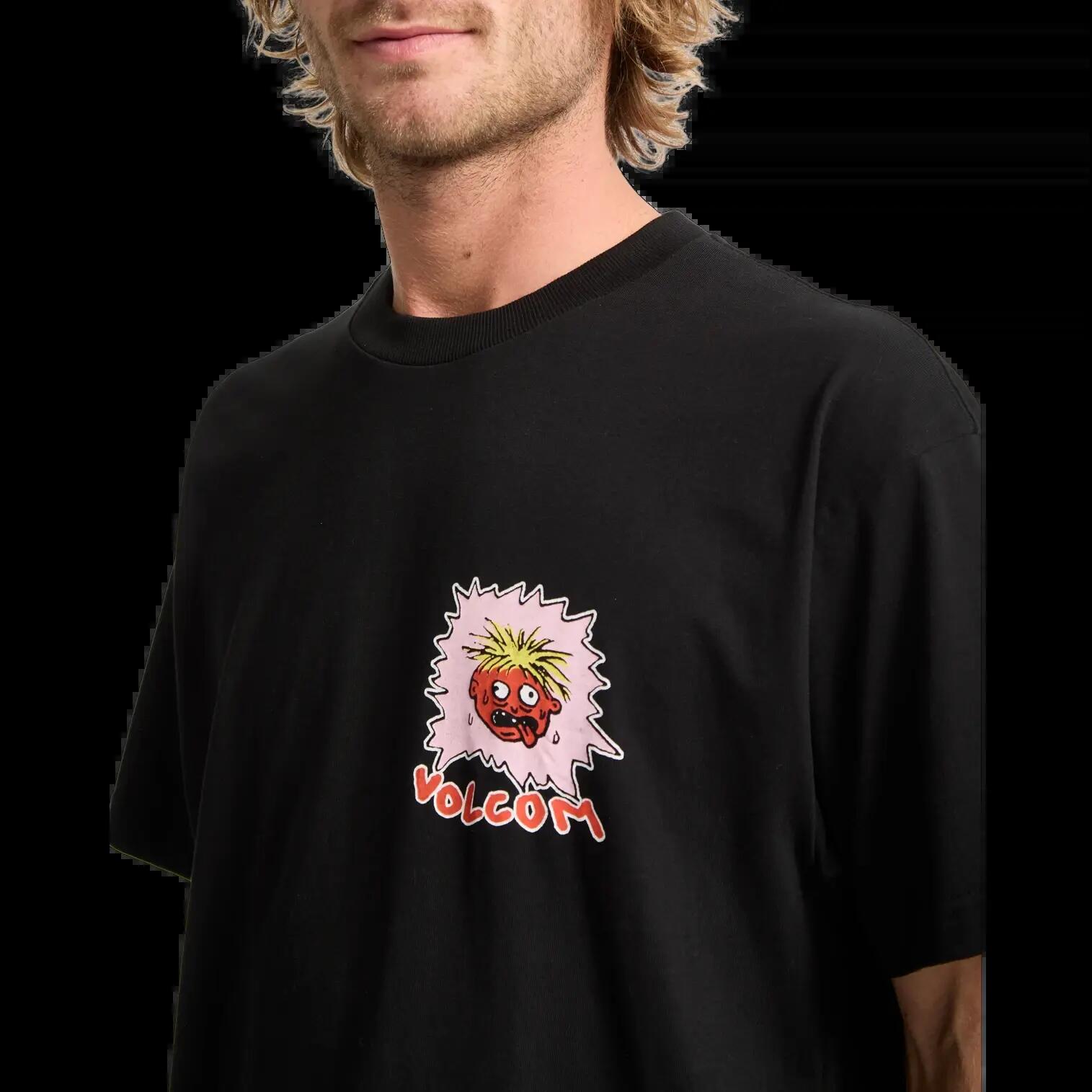 Camiseta Volcom Chomp Chomp Negro 3/8