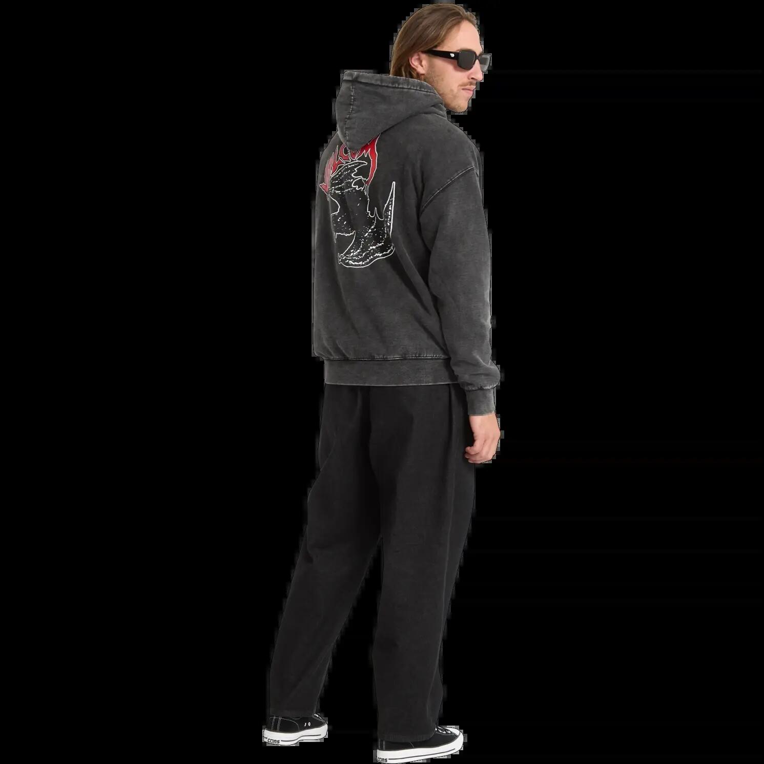 Sweatshirt com capuz Volcom Nightwasher Preto claro 7/7