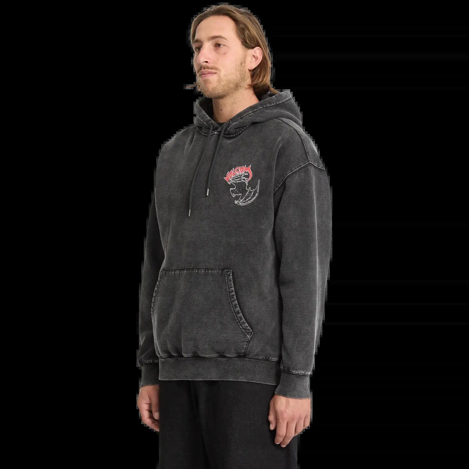 Sweatshirt com capuz Volcom Nightwasher Preto claro 6/7
