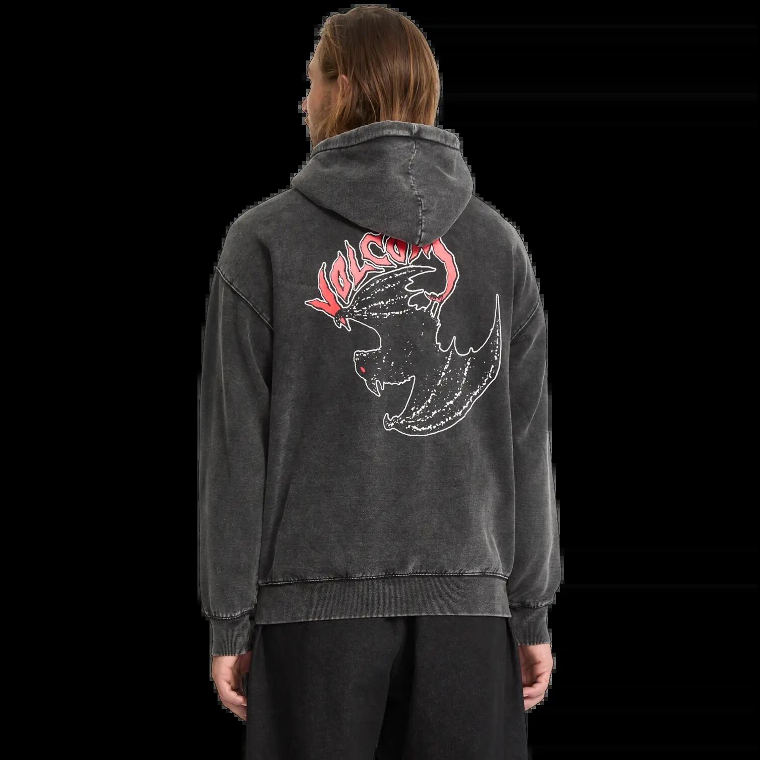 Sweatshirt com capuz Volcom Nightwasher Preto claro 2/7